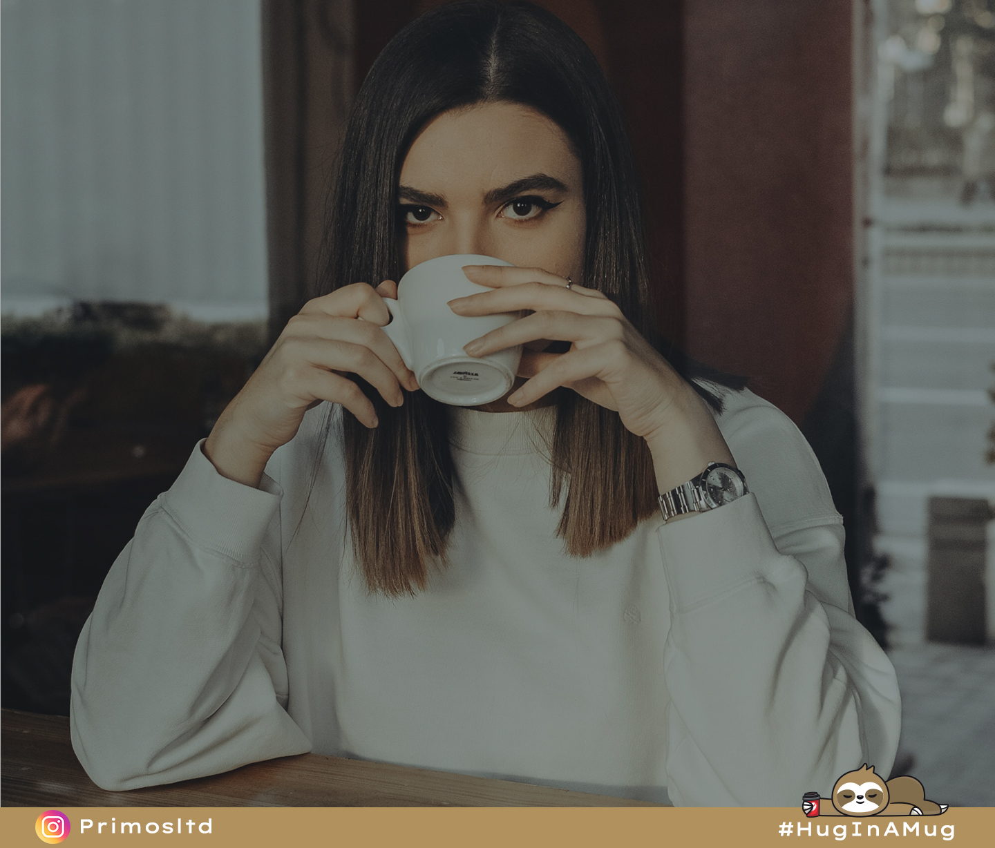 Woman Drinking Coffee